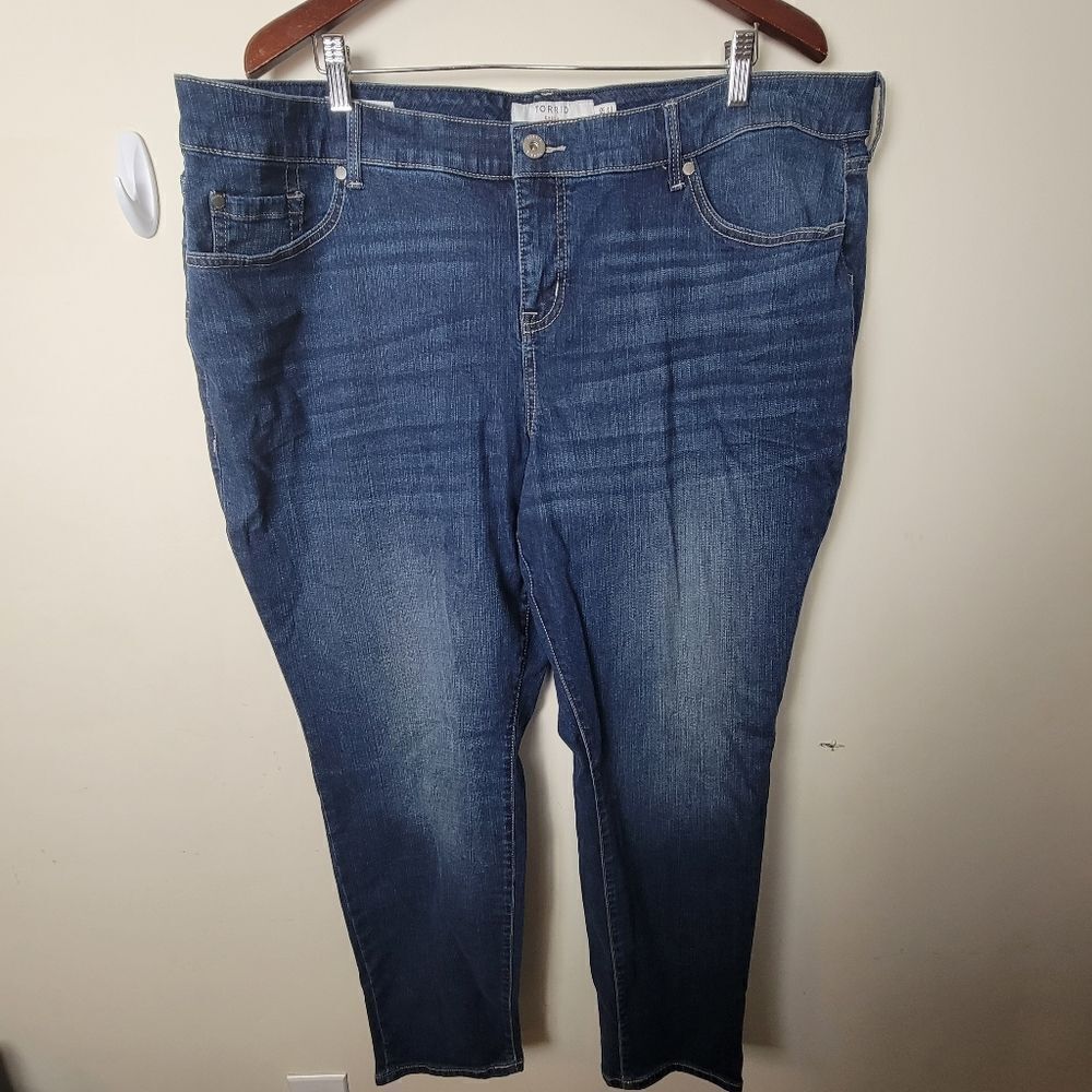 Torrid Classic Straight in Back Country Blue 22R